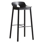 Woud Tabouret de bar Mono 75 cm, noir