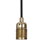 Frama E27 pendant, brass - black