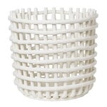 ferm LIVING Ceramic basket,  XL, off-white