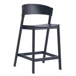 Muuto Cover counter chair, 65 cm, midnight blue