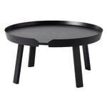 Muuto Table basse Around, grand modèle, noir