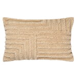 ferm LIVING Crease wool cushion, rectangular, light sand