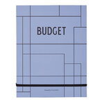 Design Letters Budget Book, blue