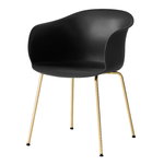 &Tradition Elefy JH28 chair, black - brass