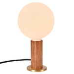 Tala Lampada da tavolo Knuckle con lampadina Sphere IV, noce