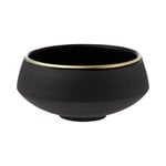 Vaidava Ceramics Eclipse Gold dessert bowl 0,25 L, black - gold, product image