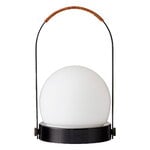 Audo Copenhagen Carrie lampe de table portable, Anniv. Ed., IP44, acier, noir - cuir, image produit
