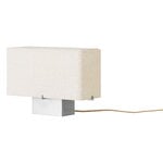 Audo Copenhagen Nonna pöytävalaisin, 24 cm, harjattu alumiimi - sand tekstiili, tuotekuva