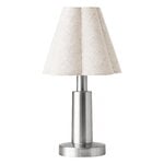 Audo Copenhagen Admiral Portable table lamp, chrome - linen, view 1