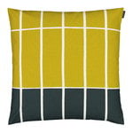 Marimekko Tiiliskivi cushion cover, 50 x 50 cm, dark green - beige - lime