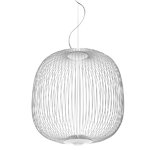 Foscarini Spokes 2 pendant, dimmable, white