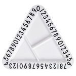 Design Letters Melamine triangular snack plate