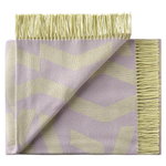 Silkeborg Uldspinderi Dashes throw, lilac - yellow