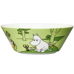 Moomin Arabia Muminskål, Mumintrollet, grön, produktbild