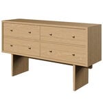 GUBI Private sideboard, ljus ekfanér