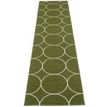 Pappelina Boo rug 70 x 300 cm, dark olive - vanilla