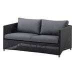 Cane-line Diamond 2-seater sofa, graphite - grey