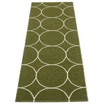 Pappelina Boo rug 70 x 200 cm, dark olive - vanilla