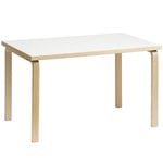 Artek Aalto table 81B, birch - white