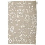 Saana ja Olli Onnenmaa tea towel/placemat, beige, product image