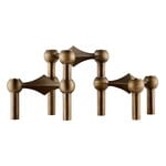 STOFF Copenhagen STOFF Nagel candleholder, set of 3, bronzed brass, view 1