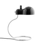 Stilnovo Minitopo table lamp, polished black - chrome, product image