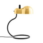 Stilnovo Minitopo table lamp, polished gold - black, product image