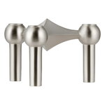 STOFF Copenhagen STOFF Nagel candleholder, brushed chrome, view 1