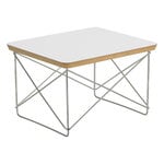 Vitra Eames LTR Occasional table, white laminate - stainless steel, product image