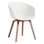 HAY About A Chair AAC22 Eco, lacquered walnut - white
