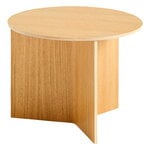 HAY Slit Wood table, 45 cm, lacquered oak