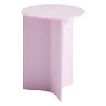 HAY Slit Wood table, 35 cm, high, light pink