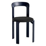 HAY Rey chair, deep blue - black Steelcut 190
