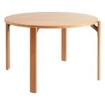 HAY Table Rey, 128 cm, doré - placage de hêtre