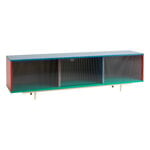 HAY Buffet Colour Cabinet avec portes vitrées, 180 cm, multicolore