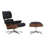 Vitra Eames Lounge Chair & Ottoman, new size, palisander - Calma d. anthracite 08, view 1