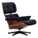 Vitra Eames Lounge Chair, neue Größe, Palisander - Calma Dunkelanthrazit 08, produktbild