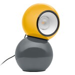 Stilnovo Gravitino table lamp, polished yellow - grey, product image