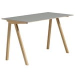 HAY CPH90 desk, lacquered oak - grey lino