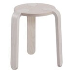 Muoto Collection Lulu stool, white lacquered birch, product image