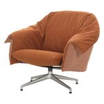 Vitra Bascule Lowback duo-tone nojatuoli, pyörivä,alumiini - Hola terracotta-pink, näkymä 1