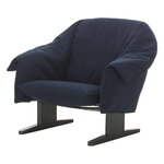 Vitra Poltrona lounge Bascule Lowback, rovere nero - Hola blu scuro, vista 1