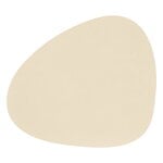 LIND DNA Curve table mat, 37 x 44 cm, vanilla Corduroy leather, product image