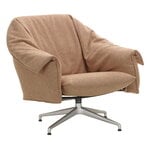 Vitra Bascule Lowback lounge chair, swivel, aluminium - Cento pink-mustard, view 1