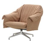 Vitra Bascule Lowback lounge chair, swivel, aluminium - Cento pink-mustard, view 1