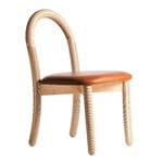 Made by Choice Goma dining chair, natural - cognac leather
