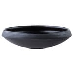 Vaidava Ceramics Eclipse Schale, 0,7 l, flach, schwarz