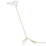 Astep VV Cinquanta floor lamp, brass - white, product image