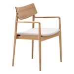 Karimoku Case A-DC02 dining armchair, chêne laqué - Hallingdal gris 65 0110, image produit