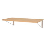 Carl Hansen & Søn AB019 työpöytä, 120 x 60 cm, lakattu tammi - ruostumaton teräs, tuotekuva